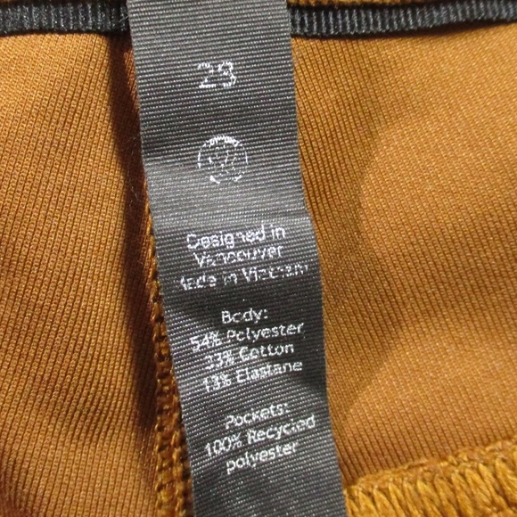 Lululemon Athletica Pants Women's 28‎ Light Brown Skinny Fit Stretch - Picture 5 of 8